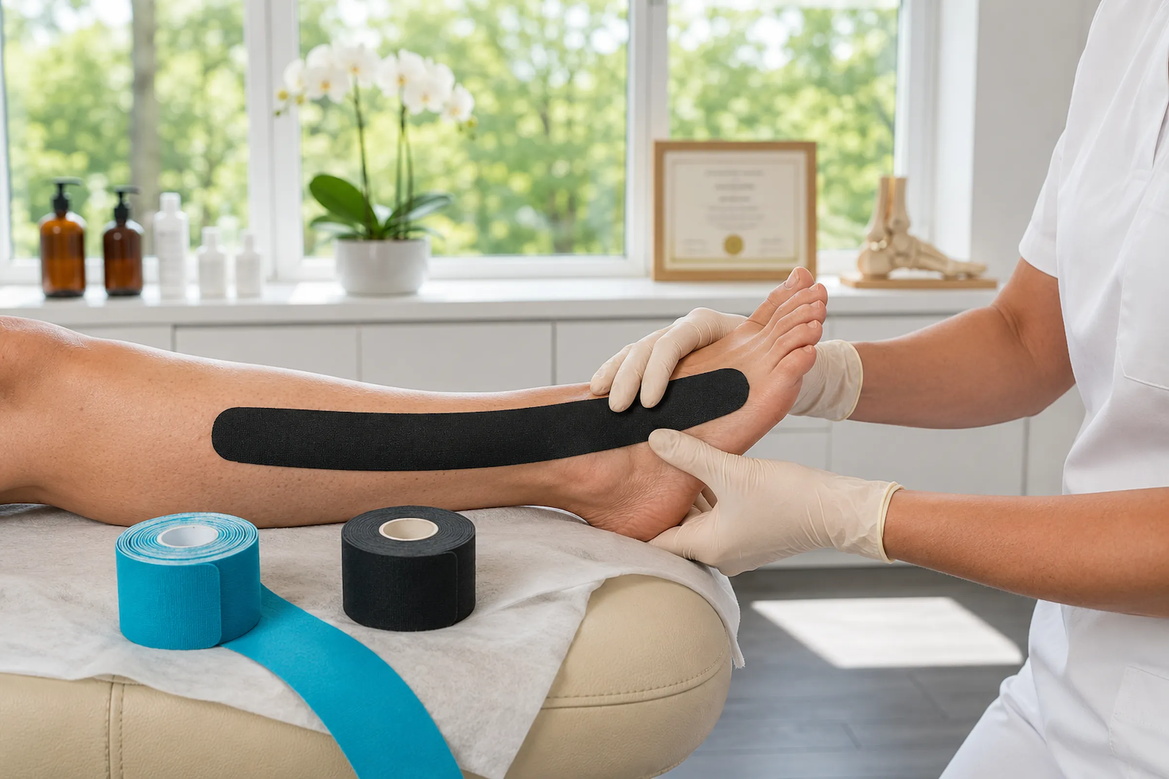 Fuss Kinesio Tape Anwendung